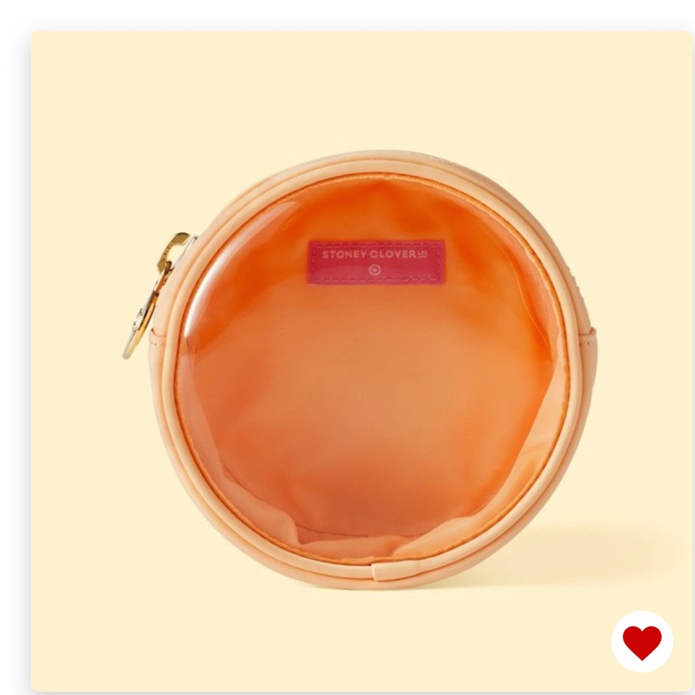 Stoney clover x target orange clear pouch